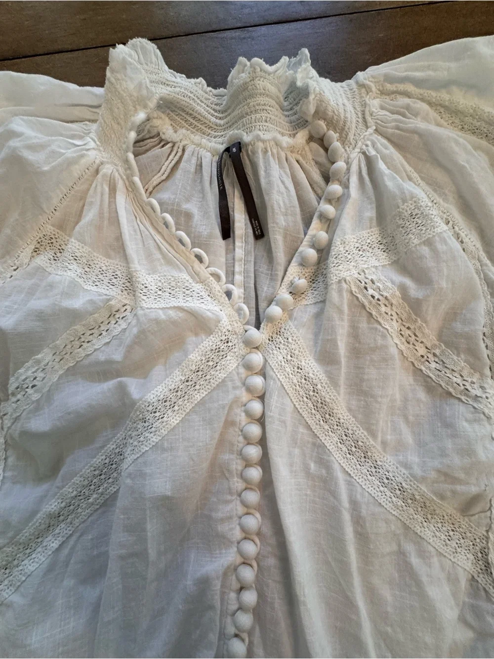 Anthropologie Puff-Sleeve Victorian Blouse